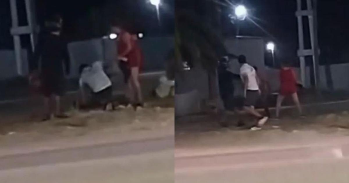 Dos sujetos protagonizaron una bochornosa y violenta pelea a golpes en plena Ruta 92
