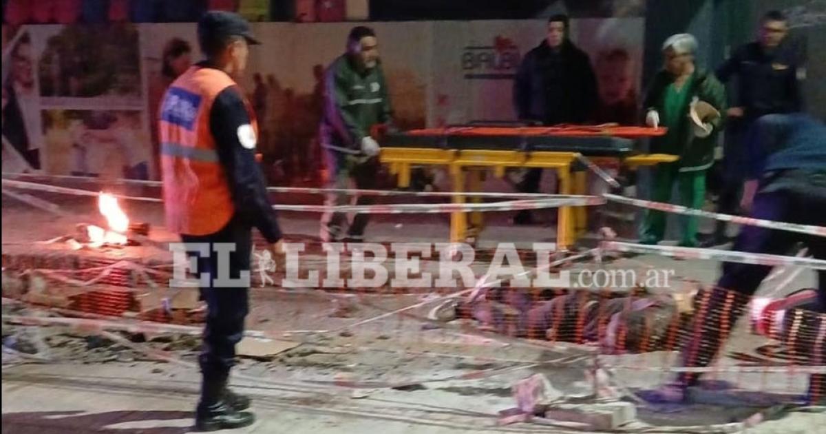 El damnificado fue trasladado al hospital Regional Dr Ramón Carrillo (Foto El Liberal)
