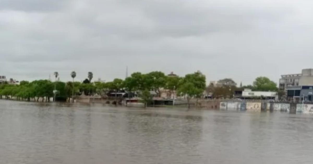 Crecida del río Uruguay- prevén que alcance niveles críticos el lunes en varias localidades