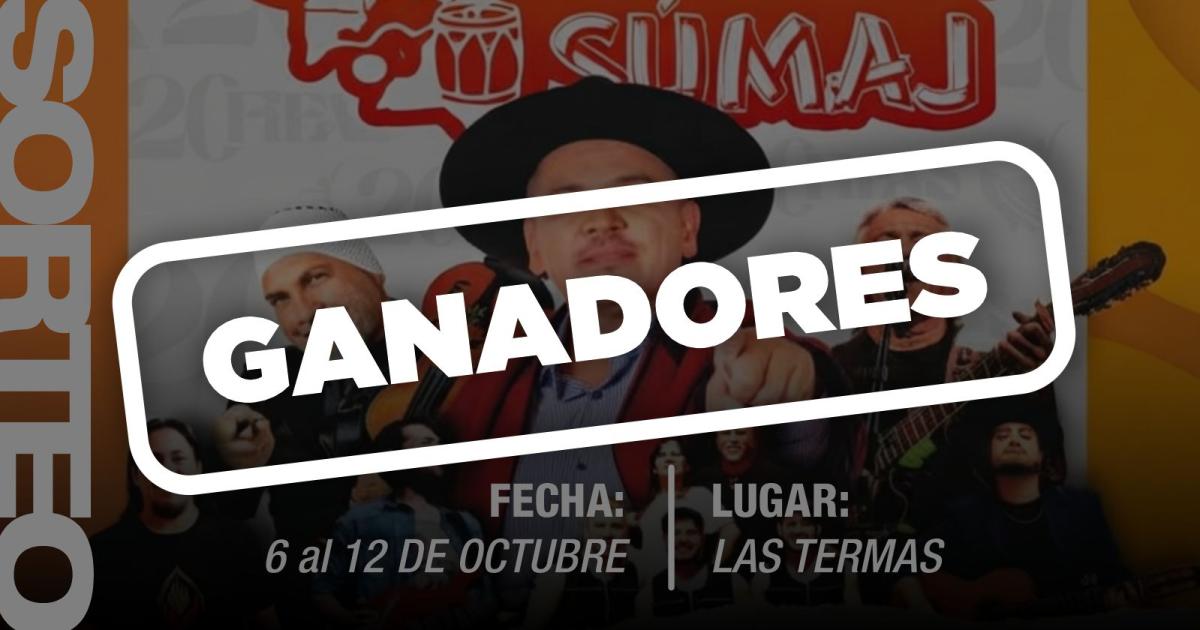 Estos son los ganadores de las entradas para el Festival Ashpa Sumaj