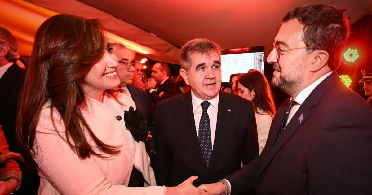 Victoria Villarruel participoacute de la celebracioacuten por la Fiesta Nacional de Espantildea en Argentina