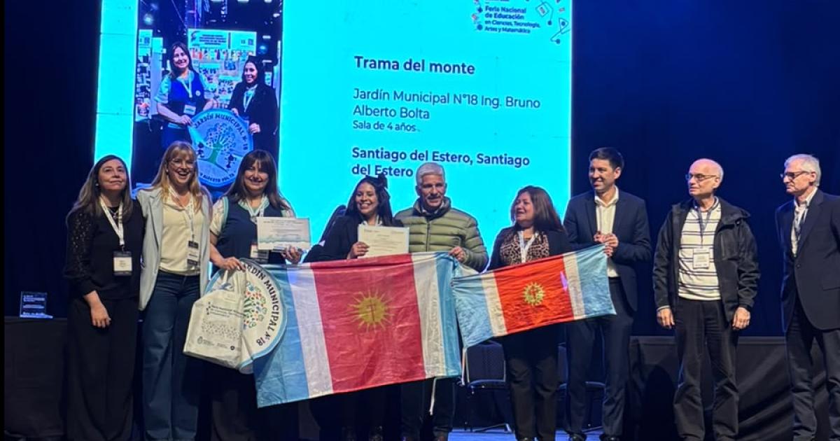 El jardiacuten de infantes Bruno Volta fue distinguido en la Feria Nacional de Ciencias por su proyecto Tramas del monte