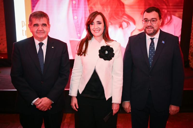 Victoria Villarruel participoacute de la celebracioacuten por la Fiesta Nacional de Espantildea en Argentina