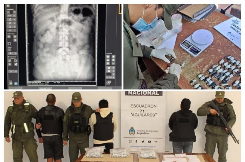 Secuestran maacutes de 250 caacutepsulas de cocaiacutena ocultas en los cuerpos de tres pasajeros en la Ruta 38