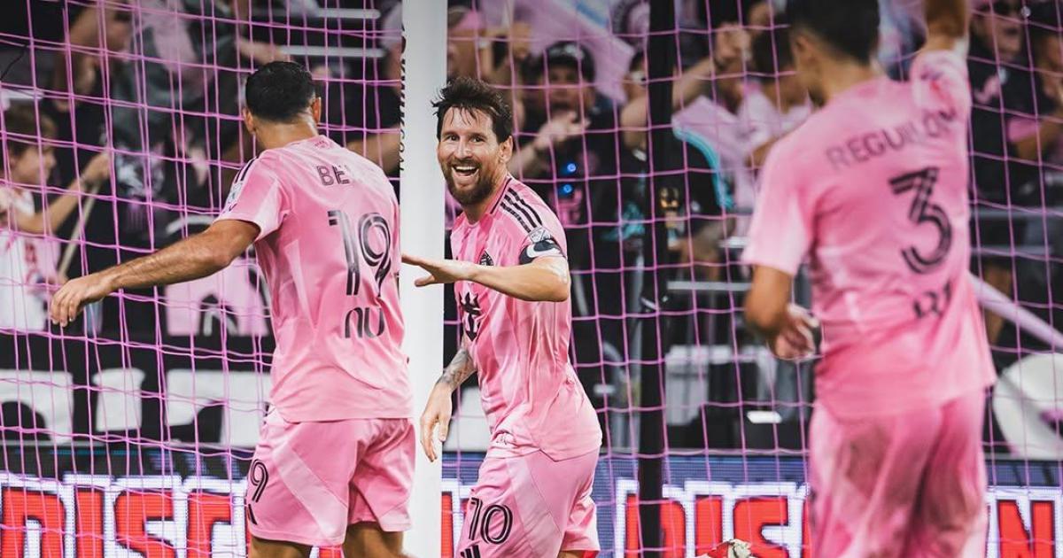 Messi firmoacute un doblete para el 4 a 0 de Inter Miami