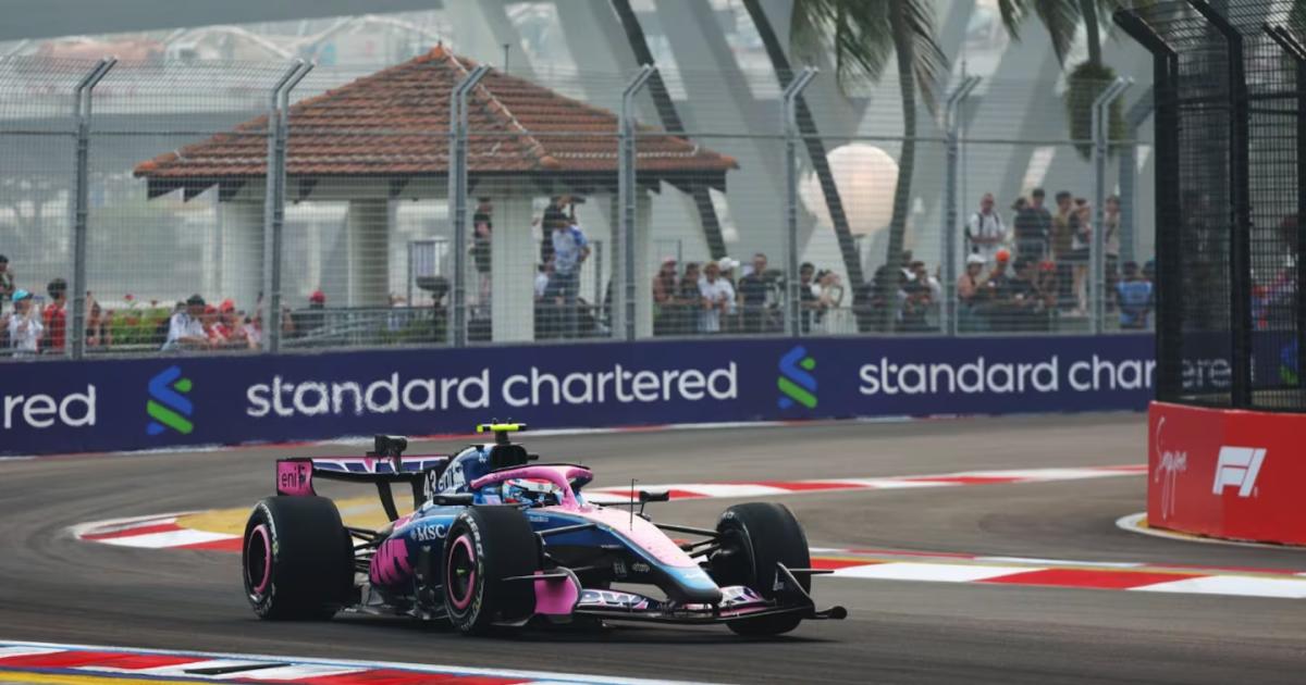 Colapinto largaraacute 15ordm en el Gran Premio de Singapur