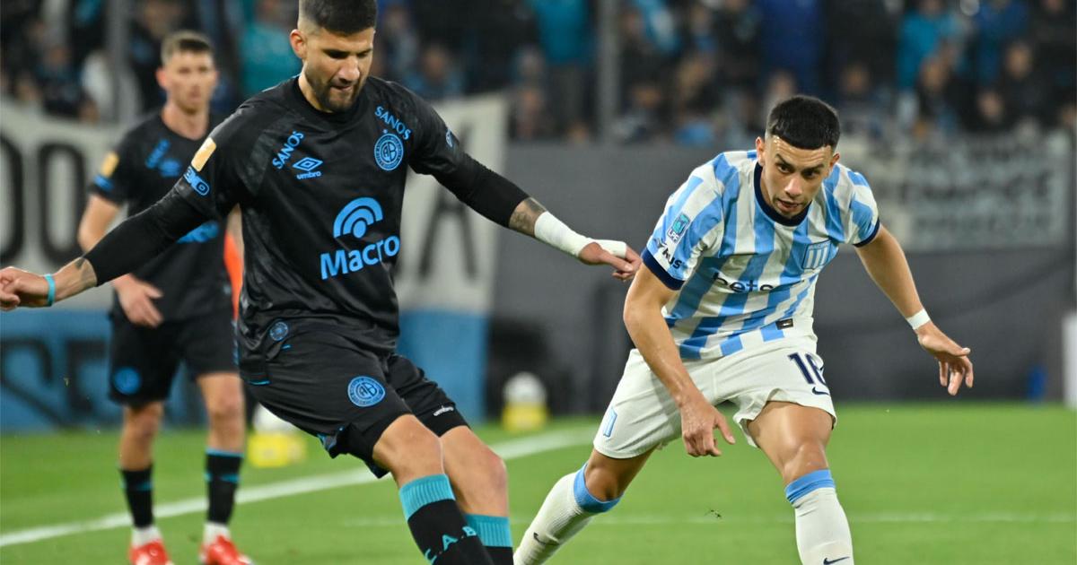 Belgrano golpeoacute a Racing en Avellaneda llegoacute a la cima y profundizoacute su crisis