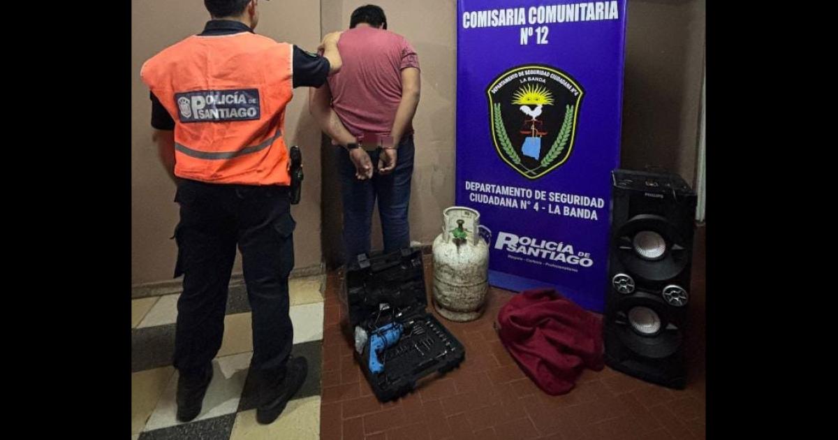 La Banda- aprehendieron a un hombre y recuperaron elementos robados de una vivienda