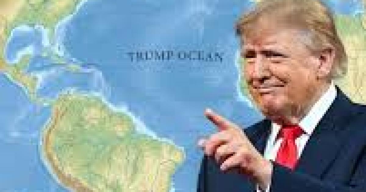 Donald Trump propuso rebautizar un oceacuteano con su nombre y generoacute poleacutemica