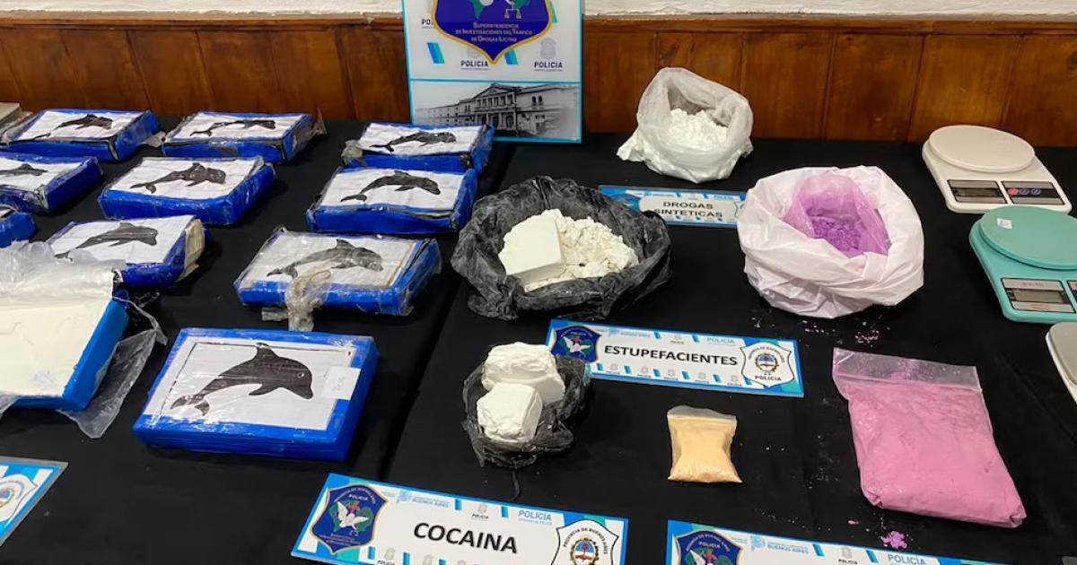 La droga llevaba el sello de un delfín