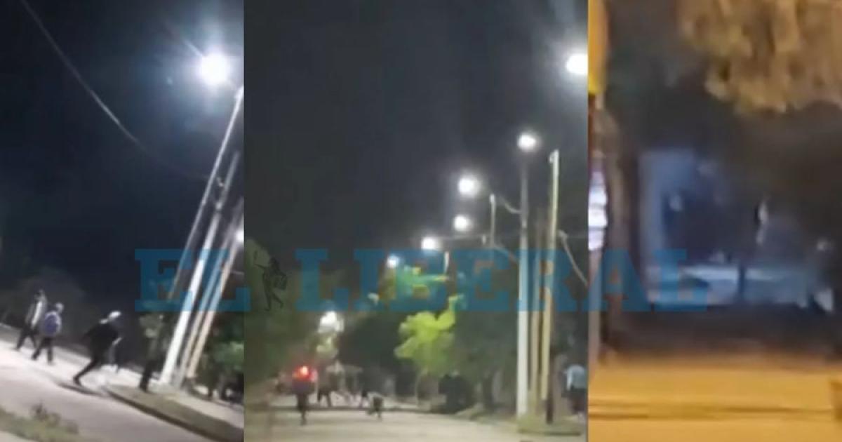 Villa del Carmen- violento enfrentamiento a ladrillazos e intervencioacuten policial con balas de goma