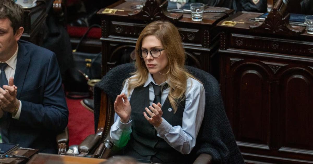 La diputada nacional de La Libertad Avanza Lilia Lemoine en una sesión en la CÃmara Baja