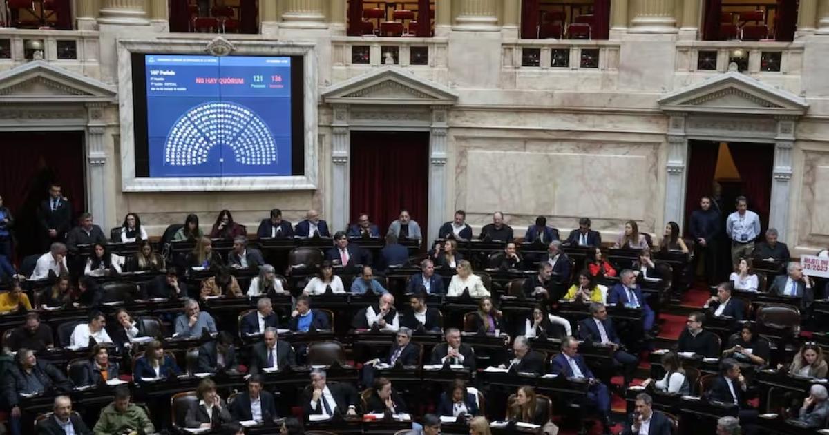 Sin quoacuterum opositor cayoacute la sesioacuten para voltear el DNU 7023