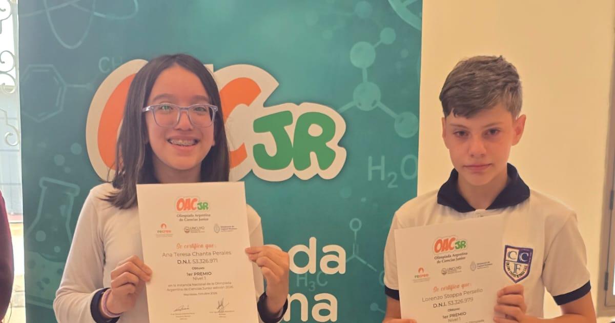 Dos frienses primeros en Olimpiada Argentina de Ciencias Junior
