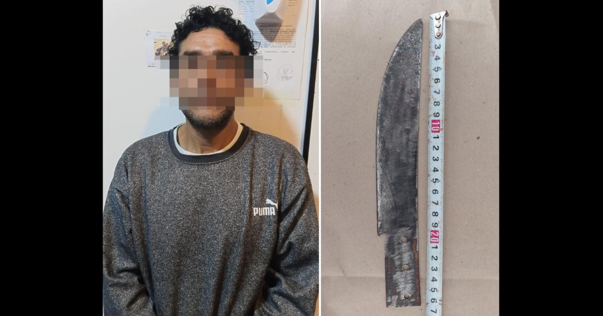 Antildeatuya- detuvieron a un hombre acusado de amenazar a su expareja con un cuchillo de 26cm