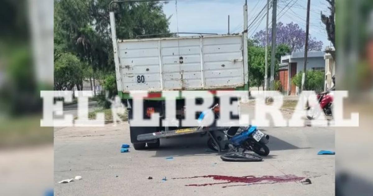 Identificaron al motociclista que murioacute tras un choque con un camioacuten en El Vinalar