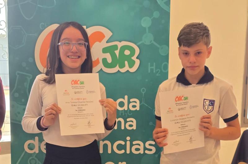 Dos frienses primeros en Olimpiada Argentina de Ciencias Junior