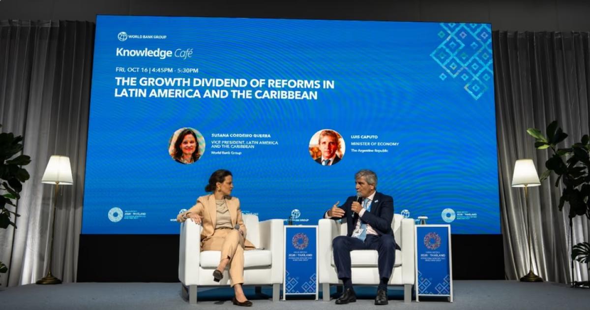 Caputo junto a Susana Cordeiro Guerra Foto- Agencia NA (Ministerio de Economía)