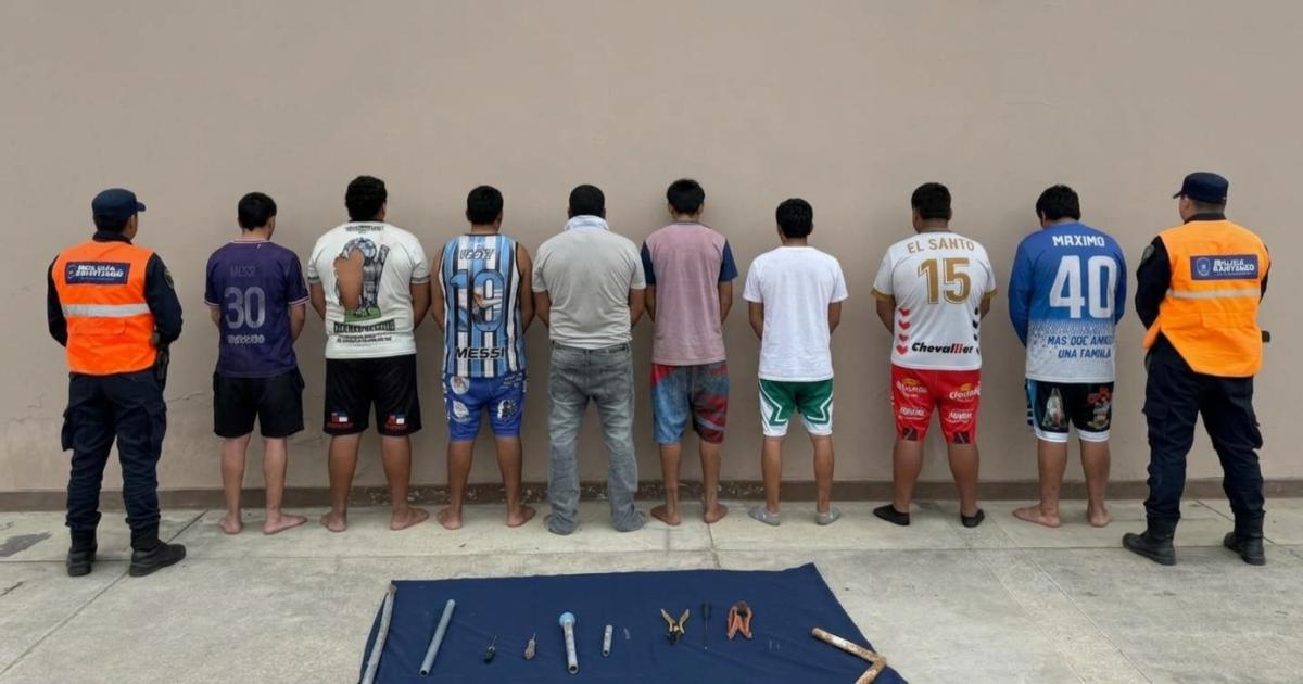 Ocho detenidos por una pelea entre bandas en Santiago del Estero