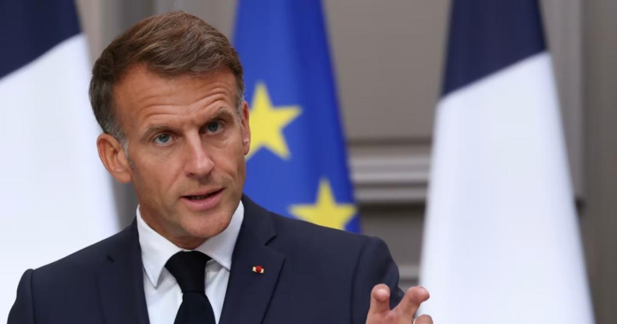 El presidente francés Emmanuel Macron (Foto- AP)