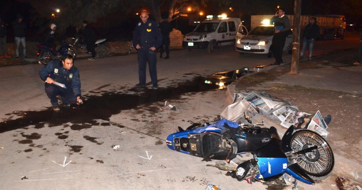 La Policía realizó las pericias de rigor en el lugar (Foto El Liberal)