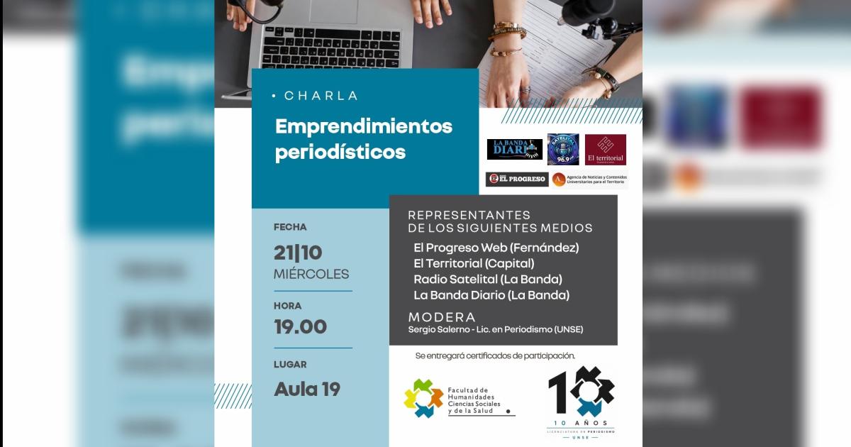 La charla se llevarà a cabo en la jornada de mañana (Foto El Liberal)