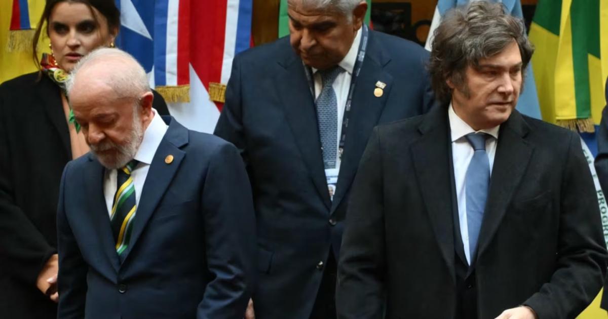 Lula y Milei (Foto- AFPLuis Robayo)