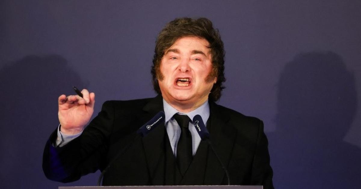 Javier Milei en su gira por España (Foto Reuters)