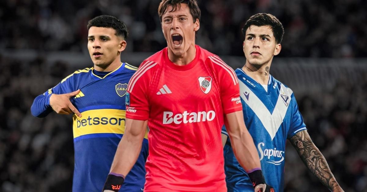 Los tres equipos que se encuentra en el top 5 (Foto Olé)