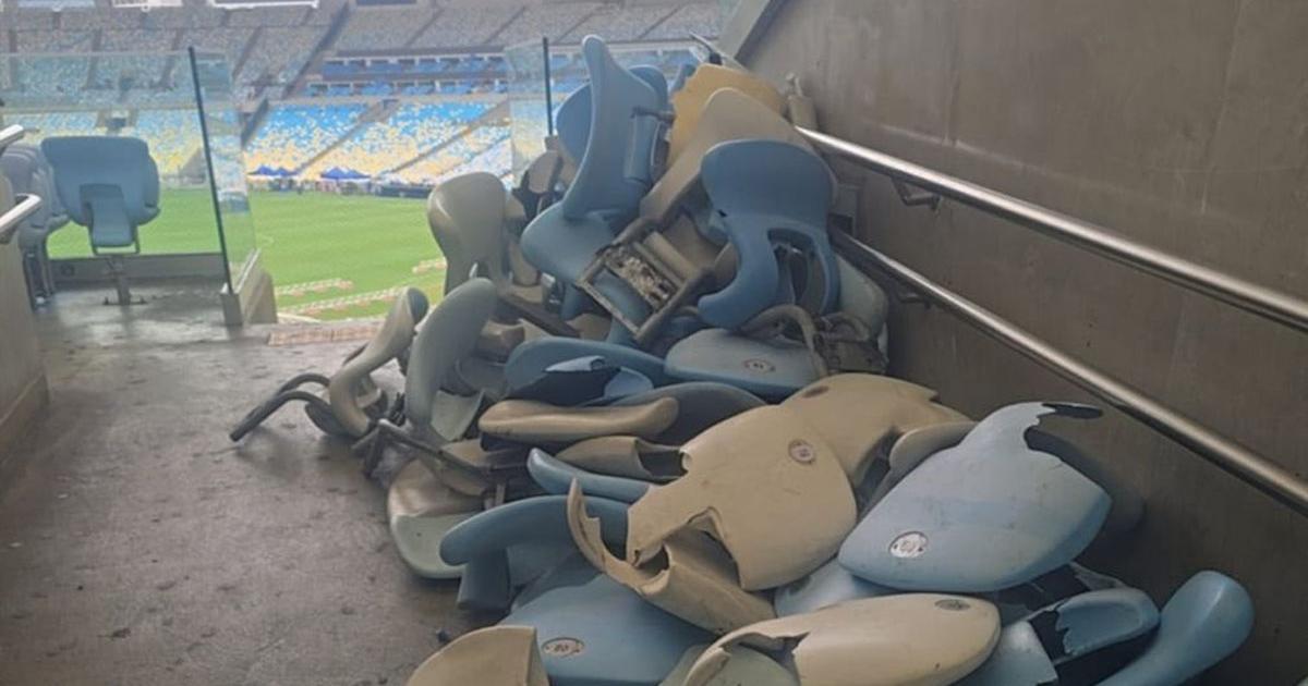 Flamengo denuncioacute destrozos en el Maracanaacute tras el partido entre Boca y Vasco da Gama