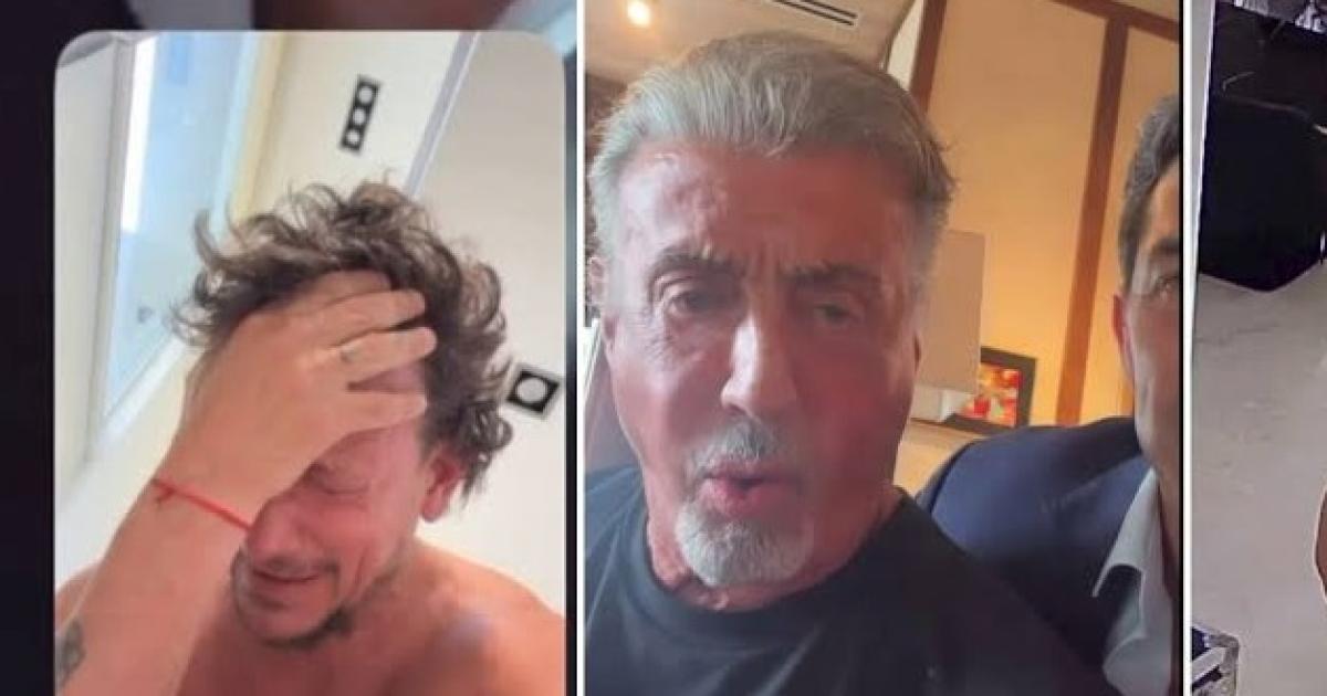 Nico VÃzquez recibió una inesperada videollamada de Sylvester Stallone y se emocionó
