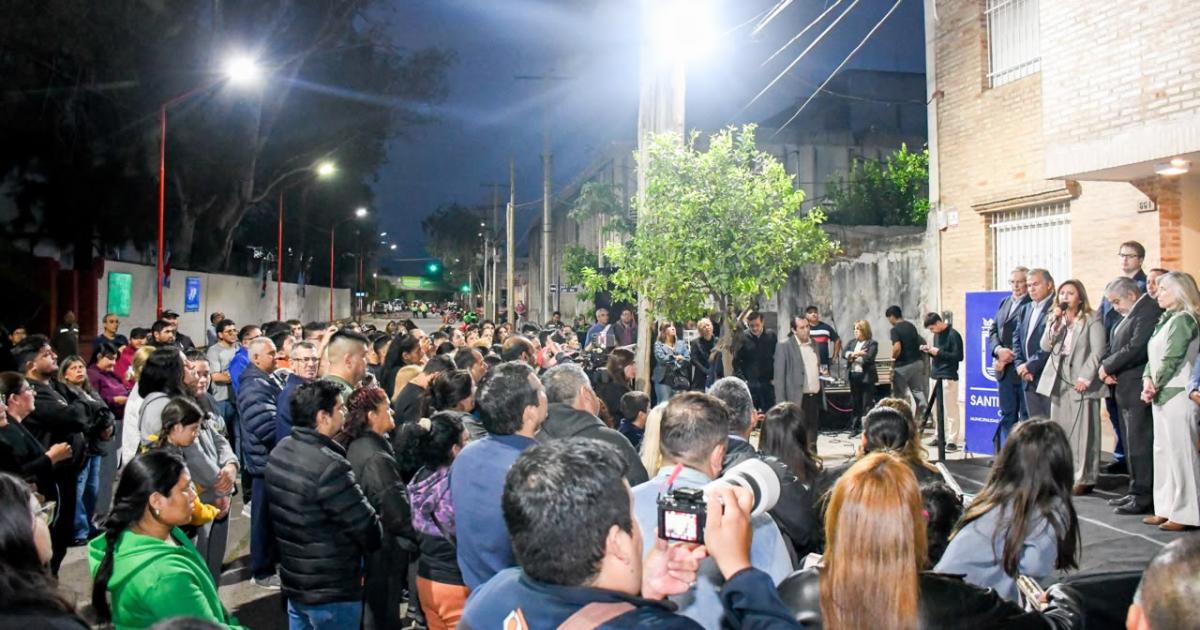 Norma Fuentes inauguró la iluminación LED en mÃs de mil metros de la calle Chaco