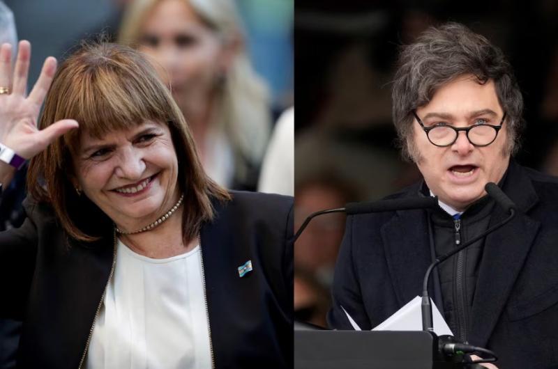 Patricia Bullrich compartió una foto con Javier Milei y dio una señal de acercamiento en medio de las tensiones