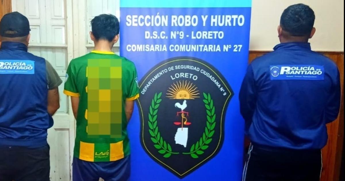 Fue alojado en la sede policial por orden judicial (Foto El Liberal)