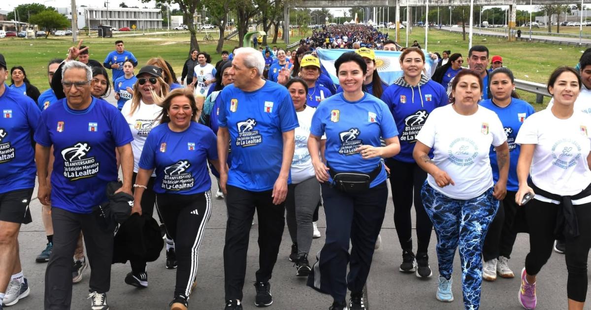 El PJ local realizoacute una prueba atleacutetica por el Diacutea de la Lealtad