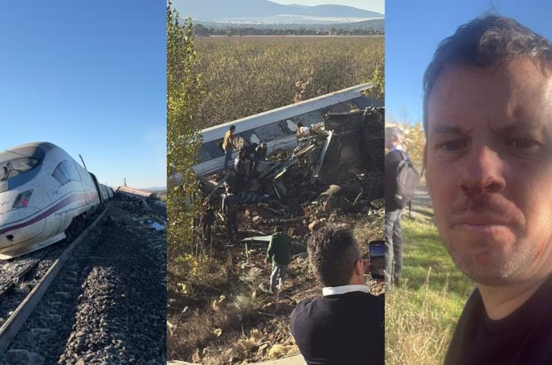 El testimonio de Brian un argentino que viajaba en uno de los trenes que chocó en España