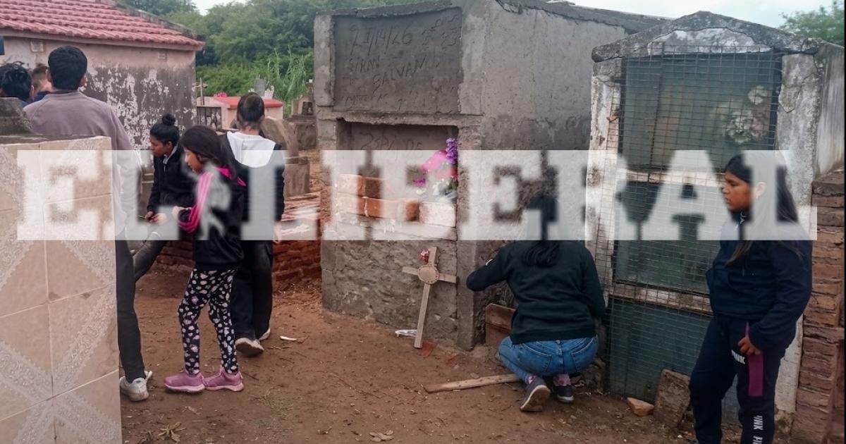 Los restos de la joven madre asesinada fueron sepultados hoy (Foto El Liberal)
