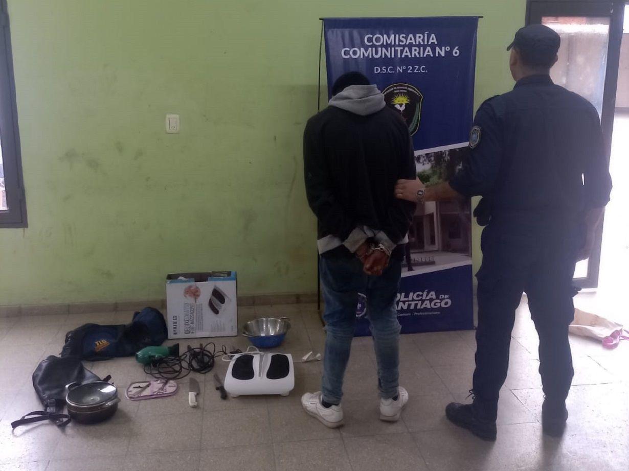 Entró a robar en una casa del barrio 8 de Abril y fue detenido con los ...