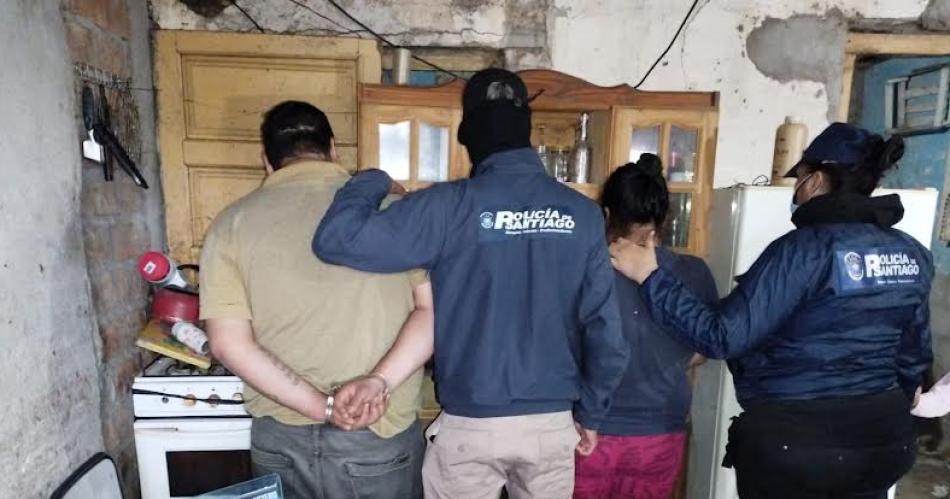 Allanamiento en La Banda terminó con una pareja detenida y el secuestro ...