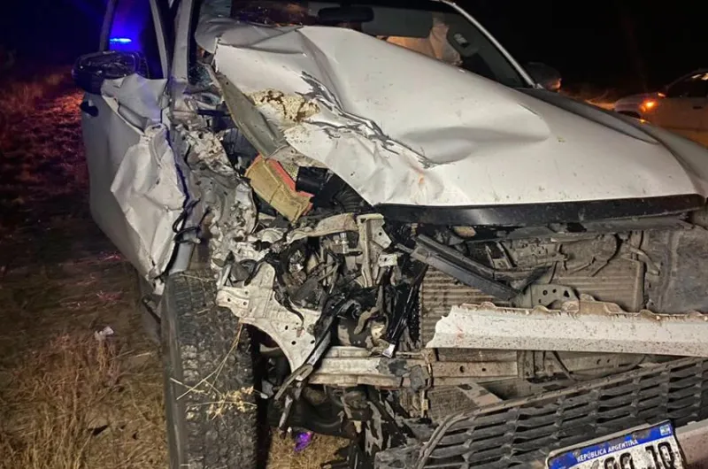 El comisionado de Garza se salvó de milagro en un accidente en la ruta ...