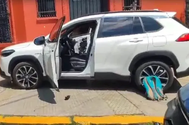 De terror: delincuente quiso robar una camioneta y la conductora lo ...