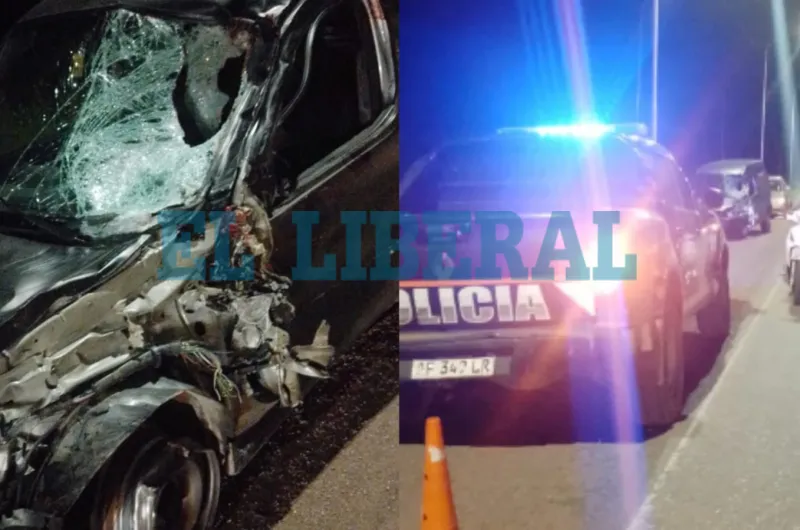 Terrible choque frontal entre un utilitario y una moto dejó dos jóvenes ...