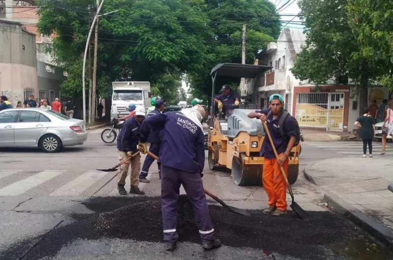 Obras Públicas de la Municipalidad avanzó con su programa de bacheo en ...