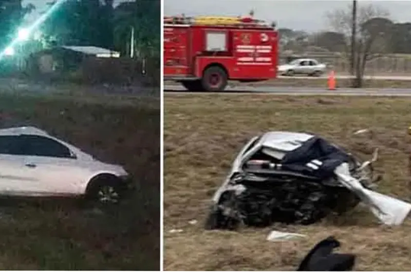 Tragedia: tres muertos en un choque frontal ocasionado por un auto que ...