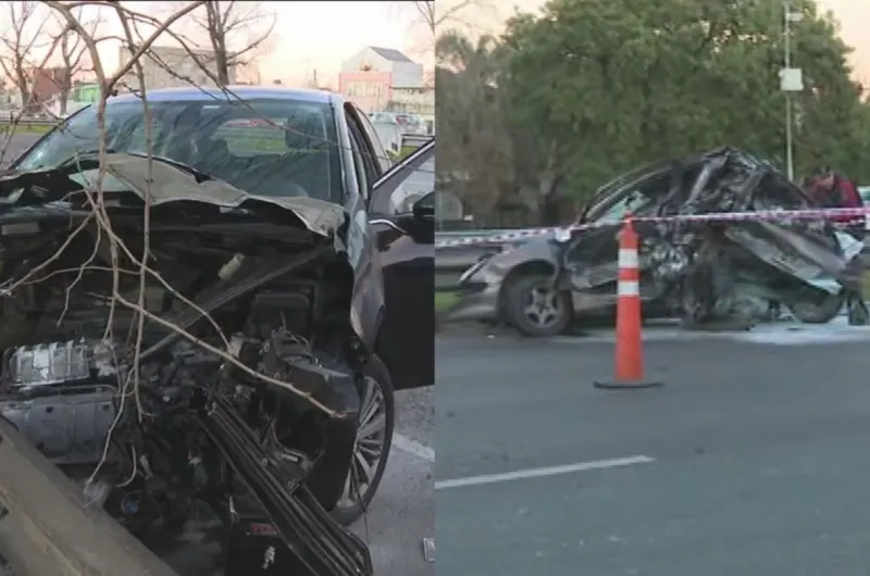 Triple choque entre dos autos y una camioneta: nueve personas ...