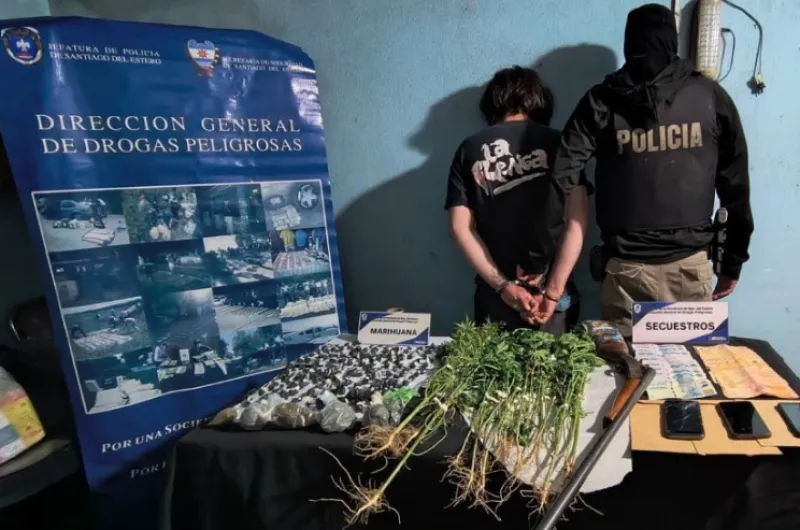 Desarticularon un punto de venta de drogas en Sumampa y detienen a ...