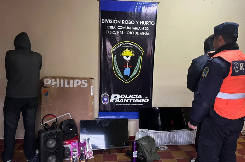 Allanamientos permitieron detener a dos acusados y recuperar bienes vinculados a distintas causas de robo