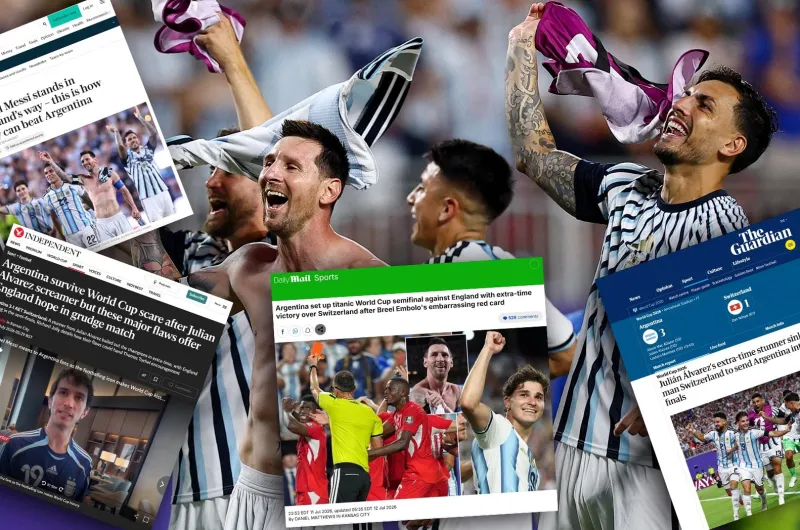 Argentina e Inglaterra se citan en una semifinal mundialista marcada por la historia y el debut de Messi ante los británicos