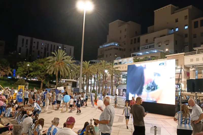 La comunidad argentina en Israel se reúne para alentar a la Scaloneta en la final del Mundial
