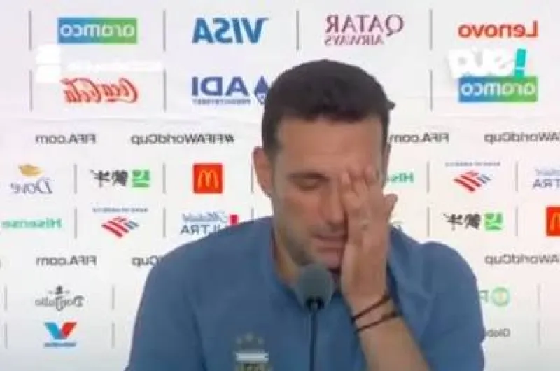 Scaloni rompió en llanto en la conferencia: "No sé si podré lograr algo más grande que esto"